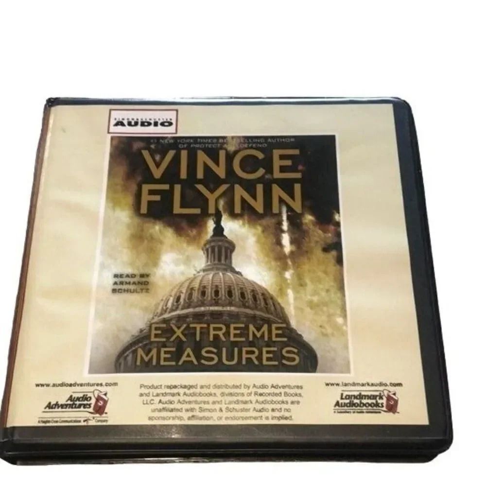 Vince Flynn‎ Extreme Measures Audiobook CDs Abridged Thriller Audio Adventures